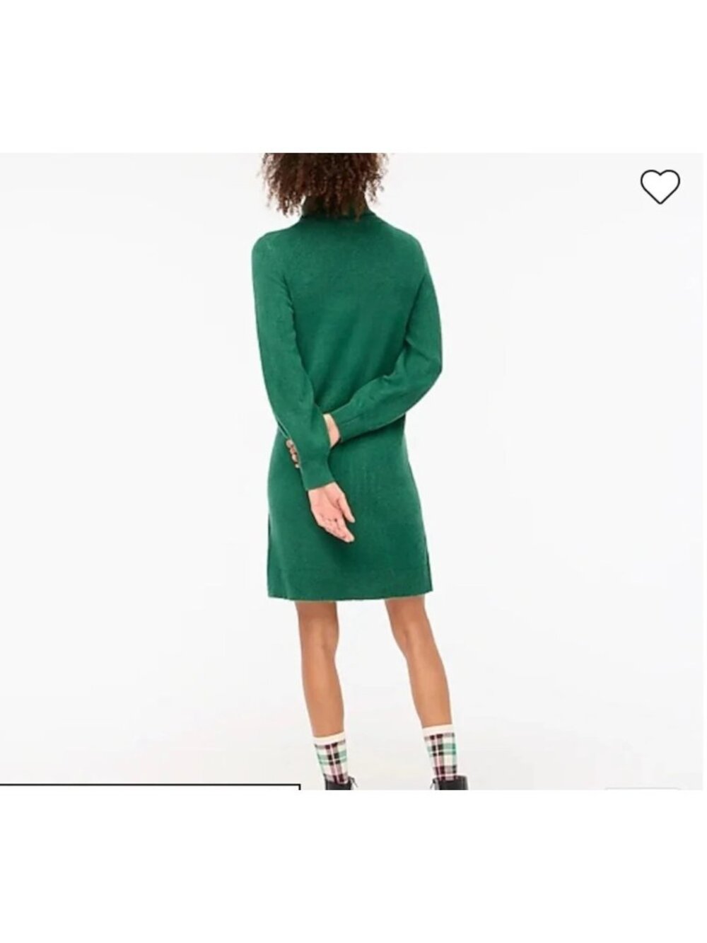J.Crew Turtleneck Sweater Dress Size Small Green Smooth Soft Wool Blend Was $99 - Picture 2 of 14